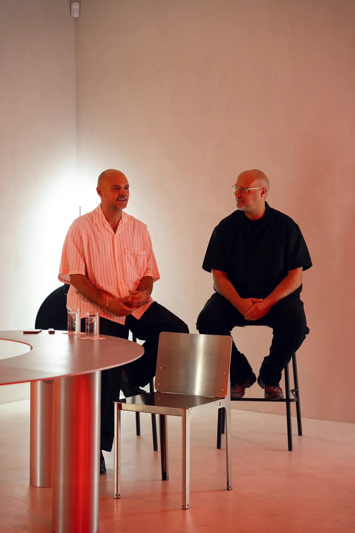 Michele and Daniele Luciano Ferrazzano during the design talk