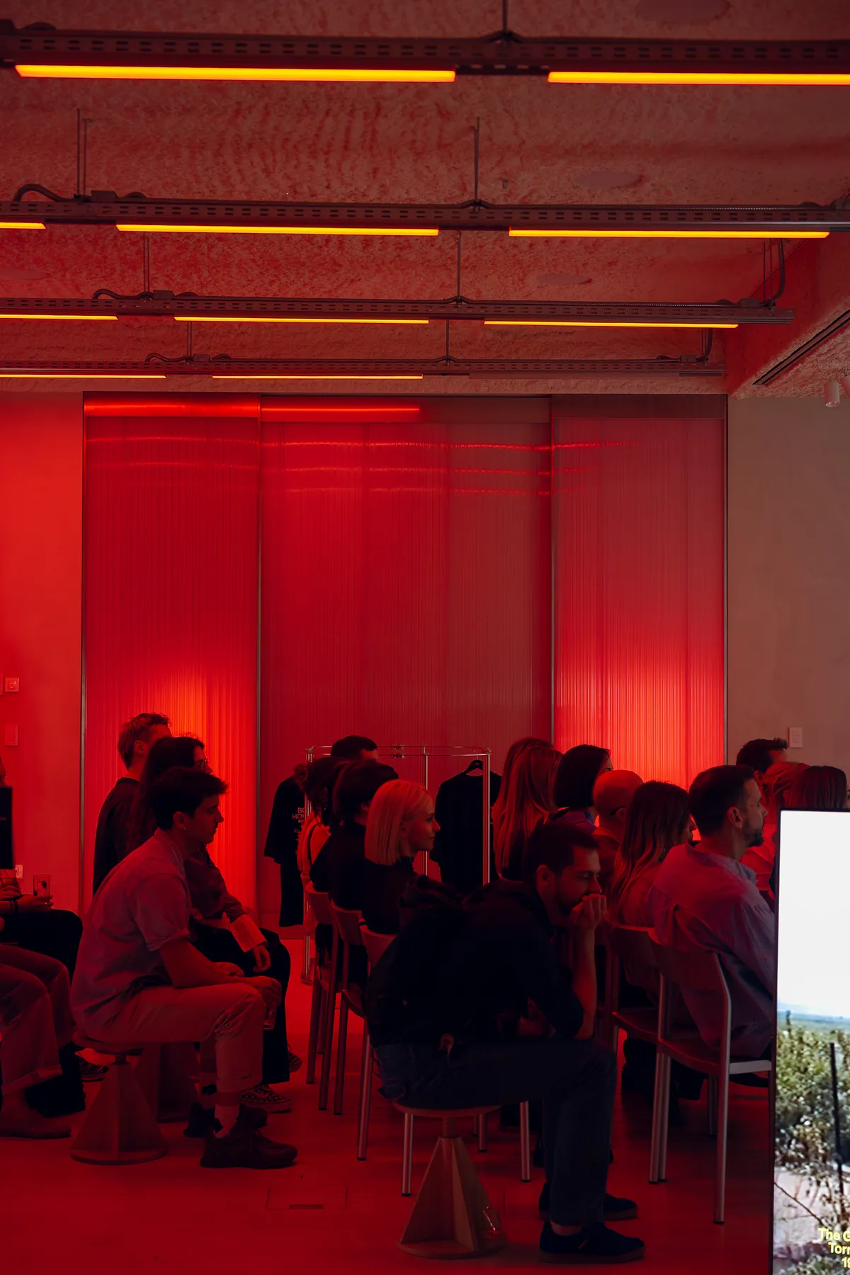 The audience seated across the main floor