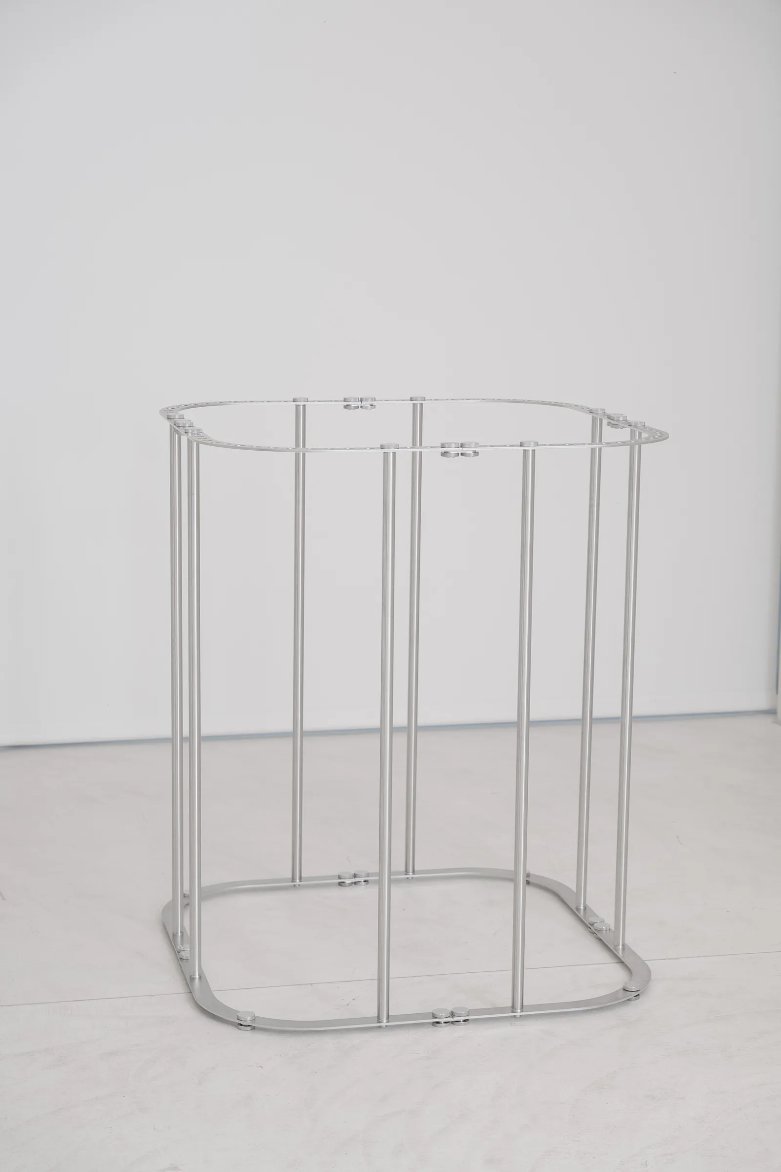Hold Wardrobe frame in steel and aluminium by Bottone at Holographik Space, Zagreb