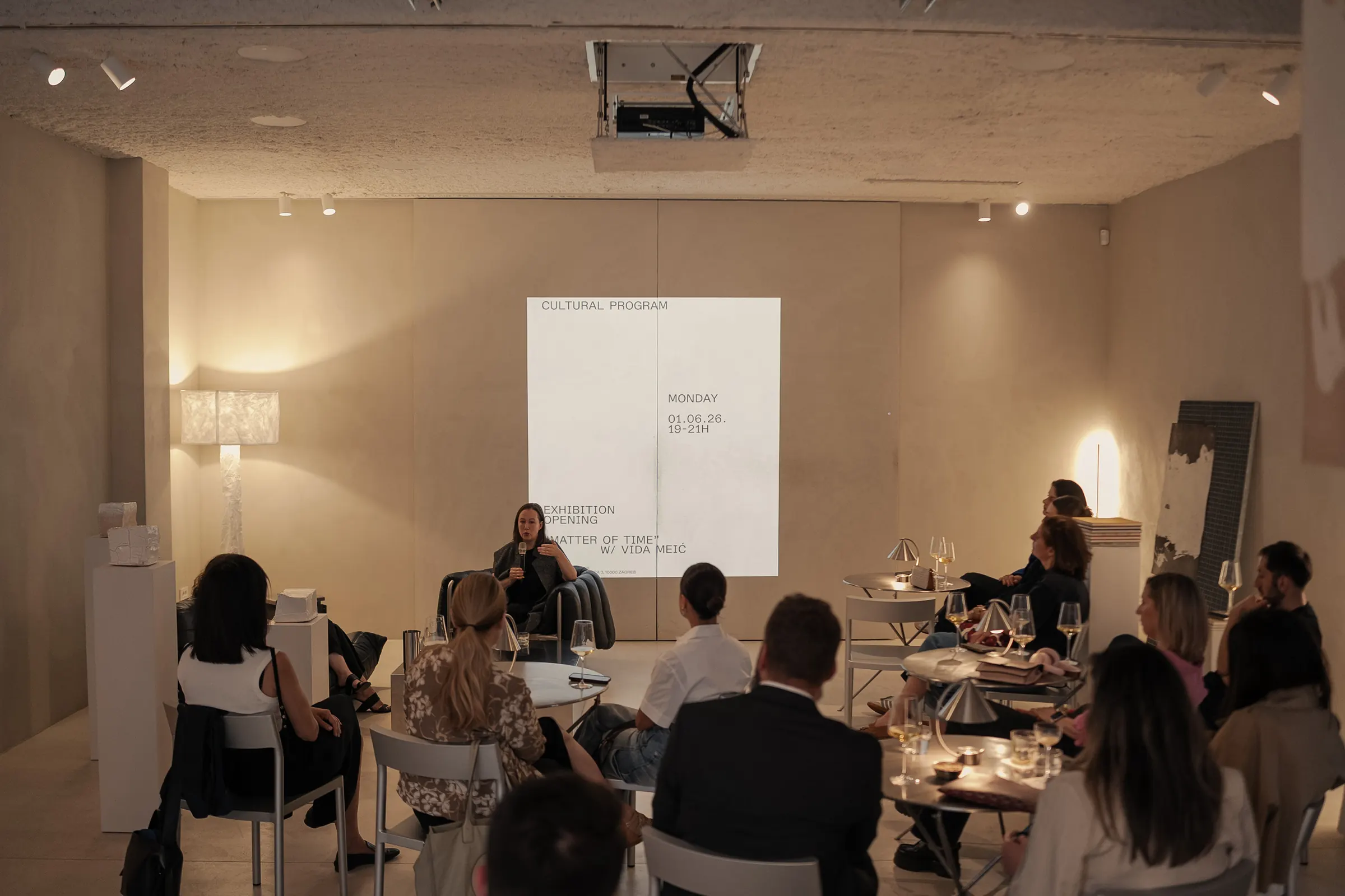 Panel and programme at Holographik Space, Zagreb