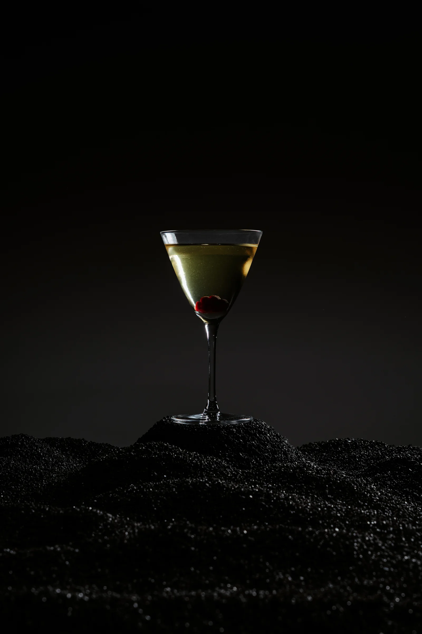 Dehaze, clarified cognac cocktail with mandarin, yuzu and lemon
