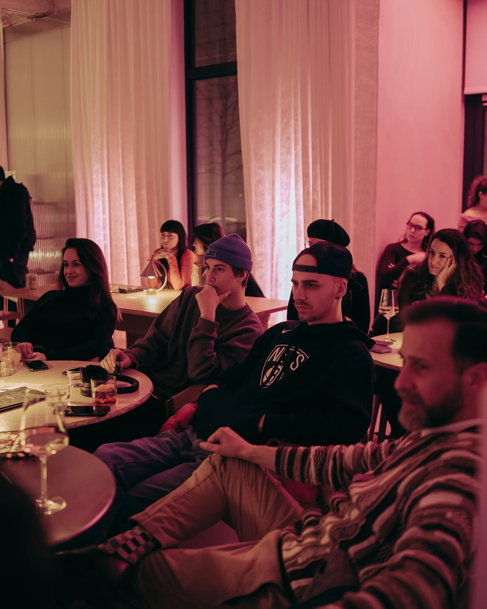 Guests listening to the conversation at the previous edition of The Drop by Taste