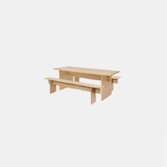 Bookmatch Table + Bookmatch Benches