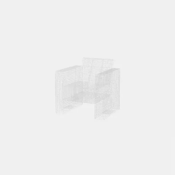 Wire Loungechair White