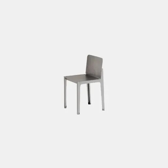 Rivet Chair in Aluminium Raw