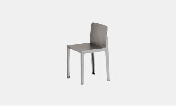 Rivet Chair in Aluminium Raw